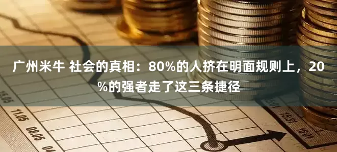 广州米牛 社会的真相：80%的人挤在明面规则上，20%的强者走了这三条捷径
